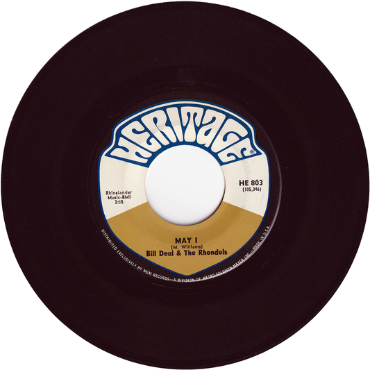 Bill Deal & The Rhondels - May I / Day By Day My Love Grows Stronger
