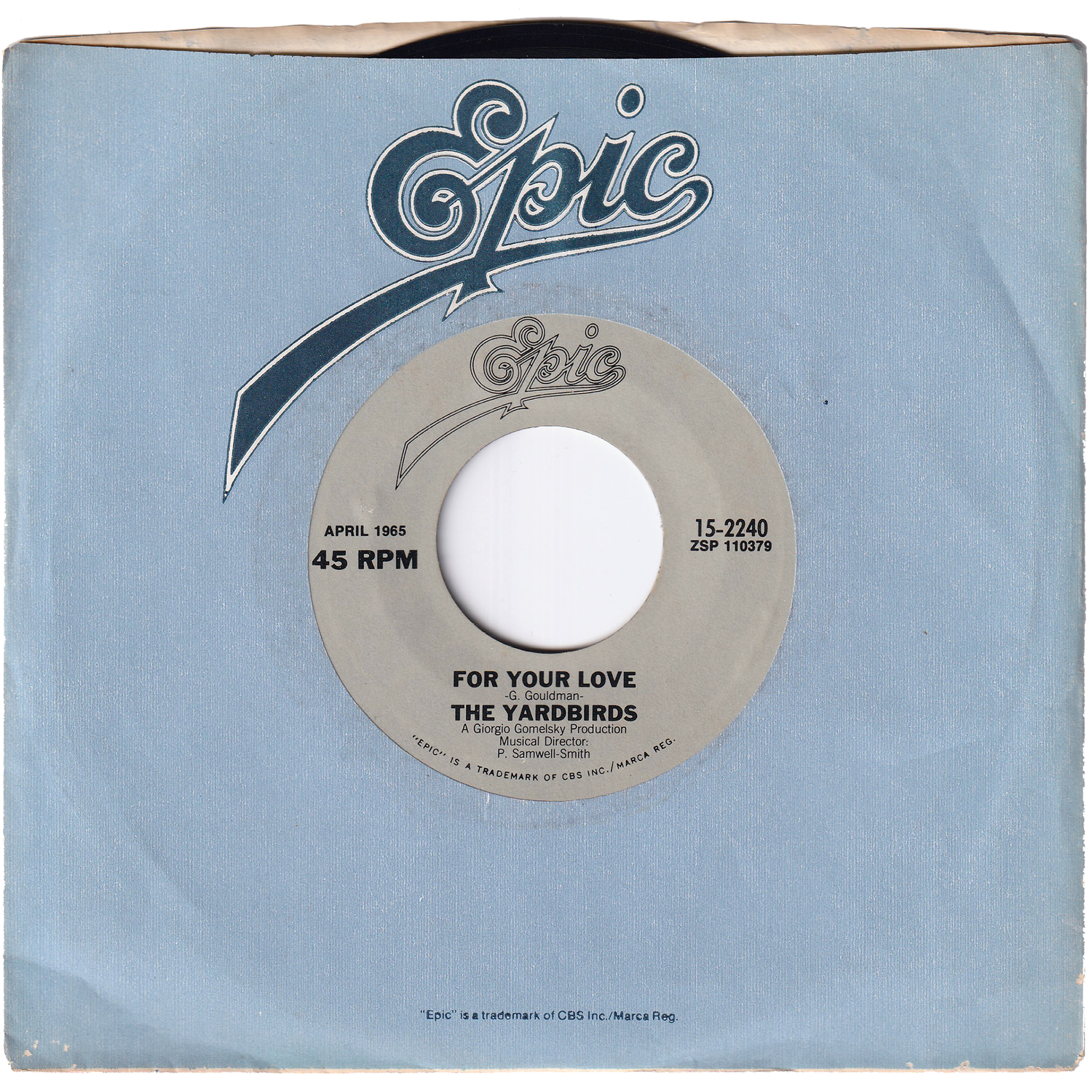 The Yardbirds - For Your Love / Heart Full Of Soul (Re-Issue The Yardbirds - For Your Love / Heart Full Of Soul (Re-Issue