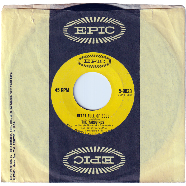 The Yardbirds - Heart Full Of Soul / Steeled Blues
